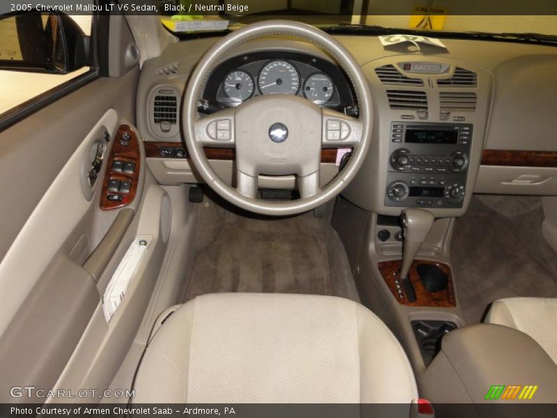 Black / Neutral Beige 2005 Chevrolet Malibu LT V6 Sedan