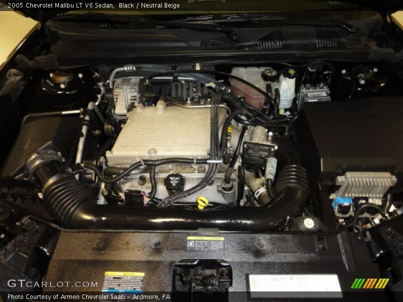 Black / Neutral Beige 2005 Chevrolet Malibu LT V6 Sedan