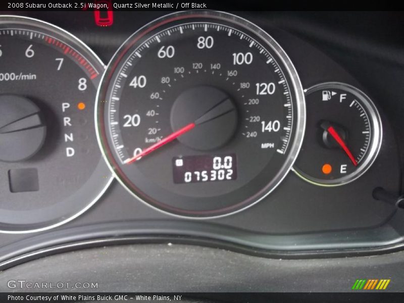 Quartz Silver Metallic / Off Black 2008 Subaru Outback 2.5i Wagon