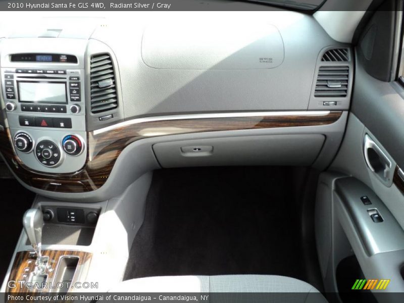 Radiant Silver / Gray 2010 Hyundai Santa Fe GLS 4WD