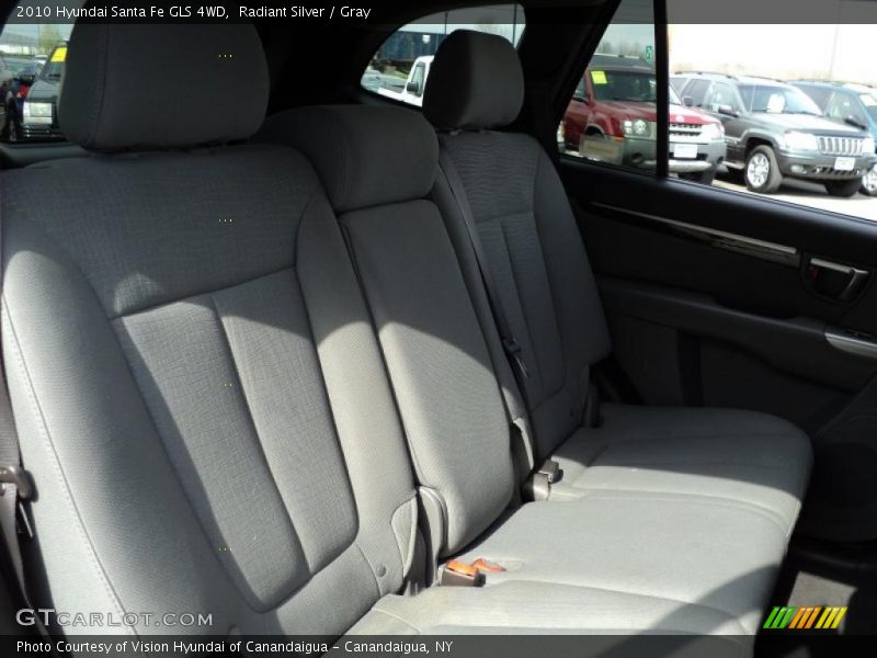 Radiant Silver / Gray 2010 Hyundai Santa Fe GLS 4WD