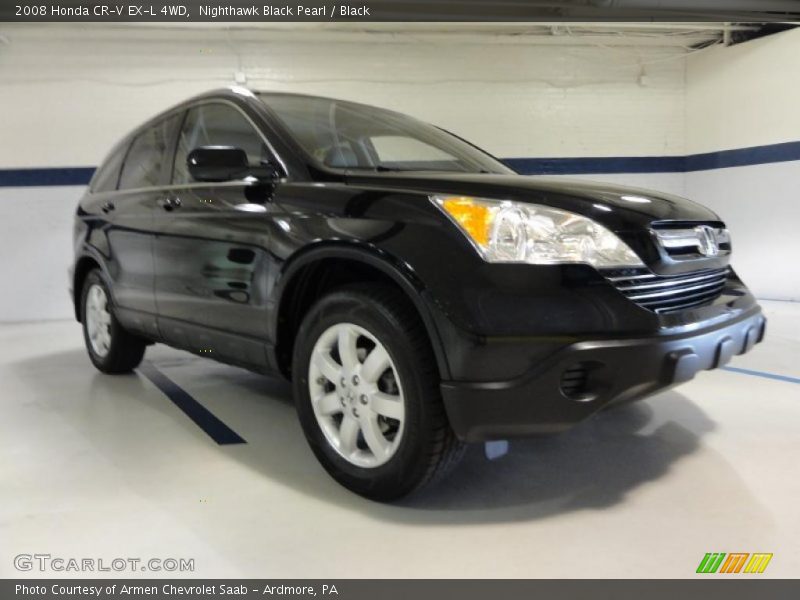 Nighthawk Black Pearl / Black 2008 Honda CR-V EX-L 4WD