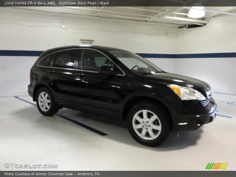 Nighthawk Black Pearl / Black 2008 Honda CR-V EX-L 4WD