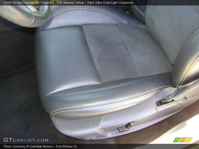 Top Banana Yellow / Dark Slate Gray/Light Graystone 2006 Dodge Charger R/T Daytona