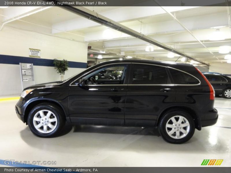 Nighthawk Black Pearl / Black 2008 Honda CR-V EX-L 4WD