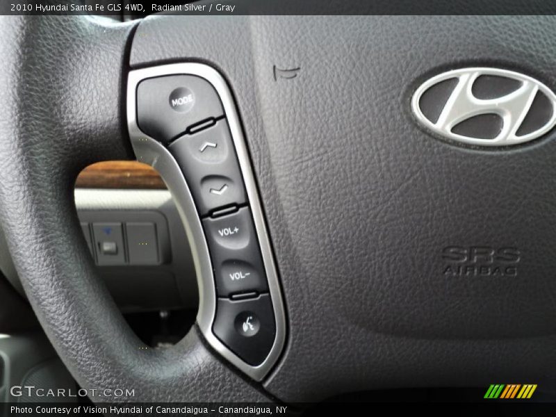 Radiant Silver / Gray 2010 Hyundai Santa Fe GLS 4WD