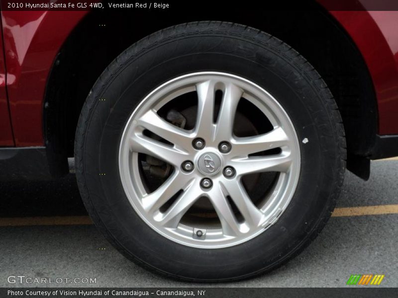 Venetian Red / Beige 2010 Hyundai Santa Fe GLS 4WD