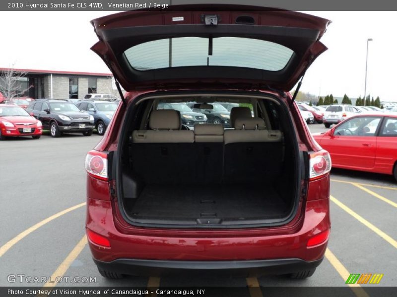 Venetian Red / Beige 2010 Hyundai Santa Fe GLS 4WD