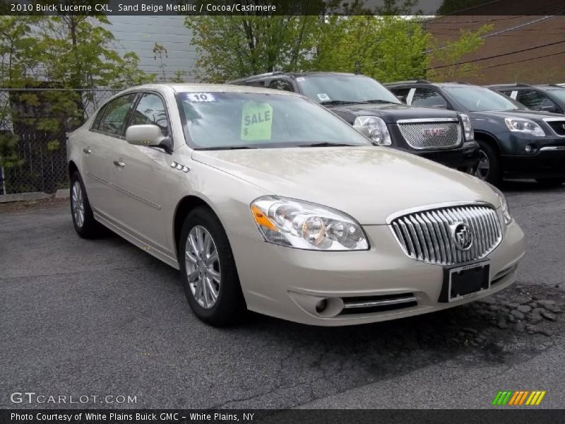 Sand Beige Metallic / Cocoa/Cashmere 2010 Buick Lucerne CXL
