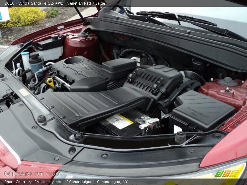 Venetian Red / Beige 2010 Hyundai Santa Fe GLS 4WD