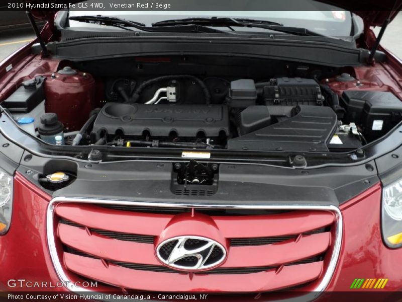 Venetian Red / Beige 2010 Hyundai Santa Fe GLS 4WD