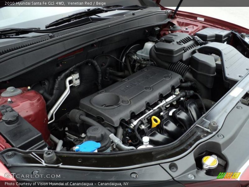 Venetian Red / Beige 2010 Hyundai Santa Fe GLS 4WD