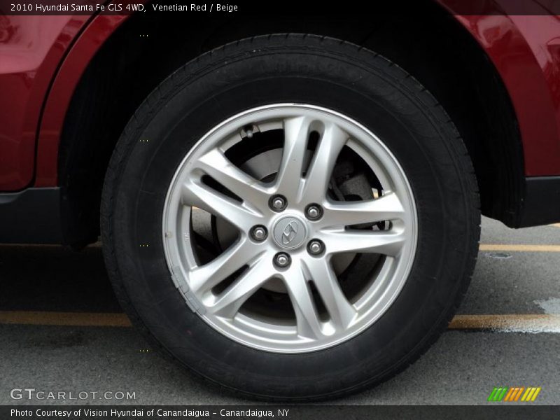 Venetian Red / Beige 2010 Hyundai Santa Fe GLS 4WD