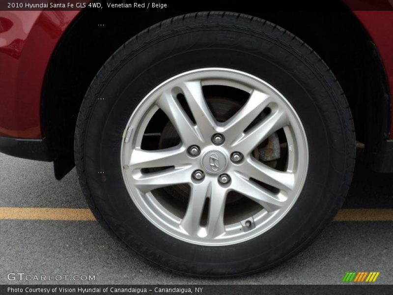 Venetian Red / Beige 2010 Hyundai Santa Fe GLS 4WD