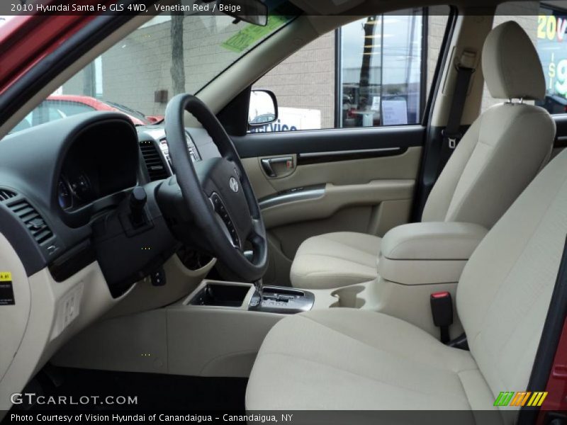 Venetian Red / Beige 2010 Hyundai Santa Fe GLS 4WD