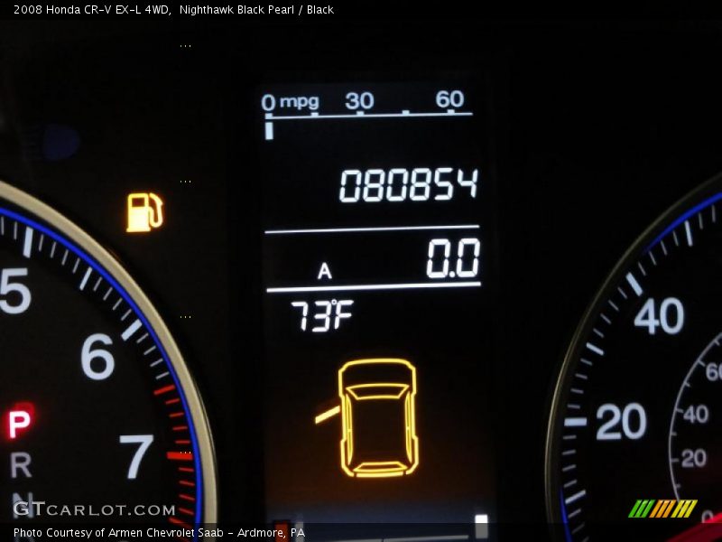 Nighthawk Black Pearl / Black 2008 Honda CR-V EX-L 4WD