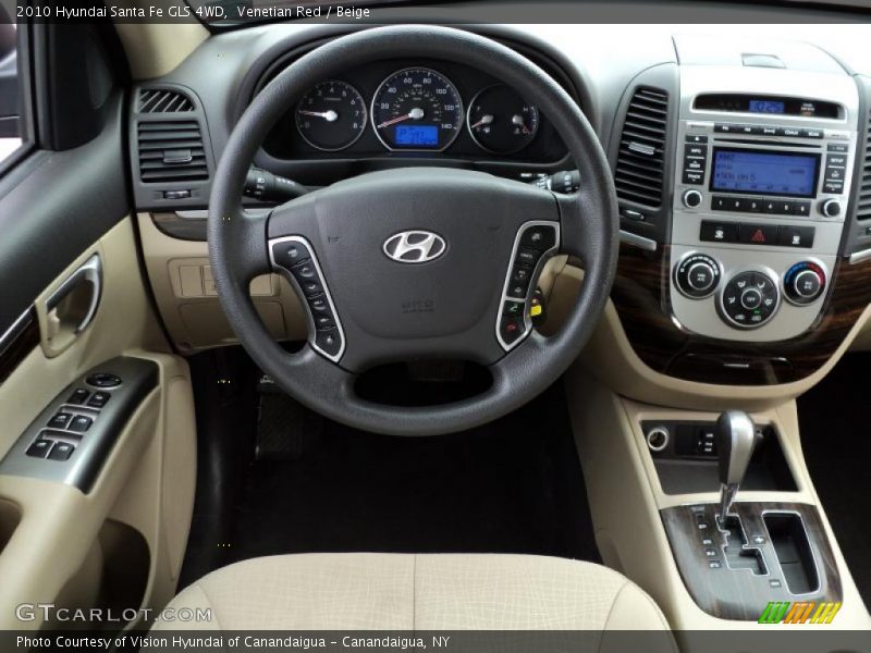 Venetian Red / Beige 2010 Hyundai Santa Fe GLS 4WD