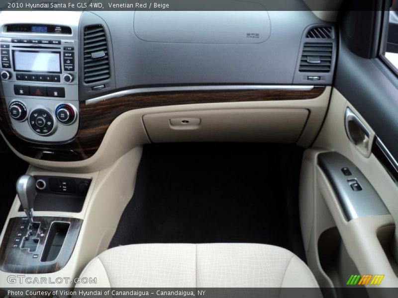 Venetian Red / Beige 2010 Hyundai Santa Fe GLS 4WD