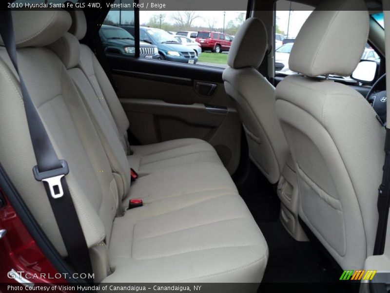 Venetian Red / Beige 2010 Hyundai Santa Fe GLS 4WD