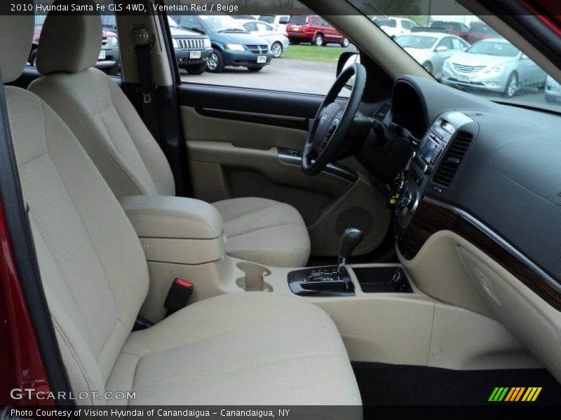 Venetian Red / Beige 2010 Hyundai Santa Fe GLS 4WD