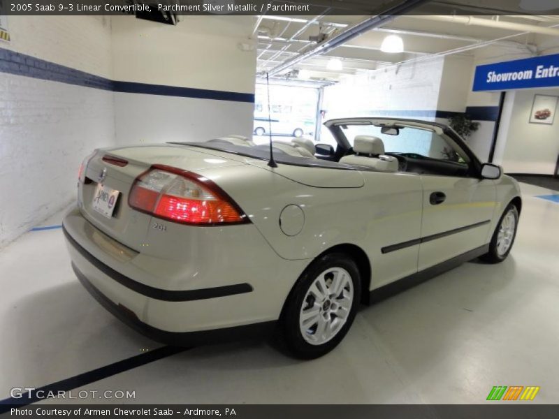 Parchment Silver Metallic / Parchment 2005 Saab 9-3 Linear Convertible