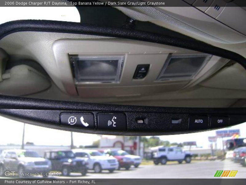 Top Banana Yellow / Dark Slate Gray/Light Graystone 2006 Dodge Charger R/T Daytona