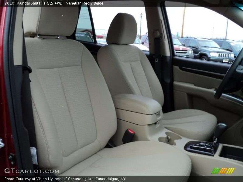 Venetian Red / Beige 2010 Hyundai Santa Fe GLS 4WD