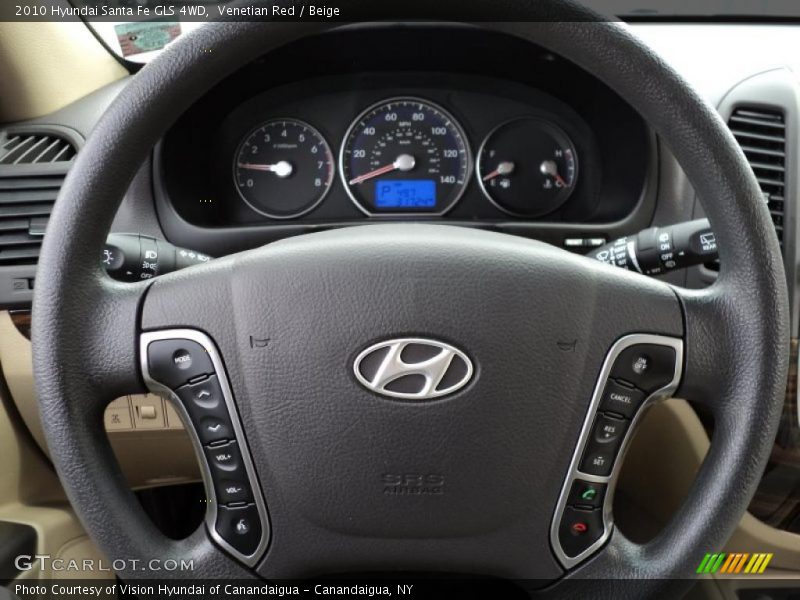 Venetian Red / Beige 2010 Hyundai Santa Fe GLS 4WD