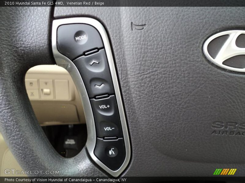 Venetian Red / Beige 2010 Hyundai Santa Fe GLS 4WD