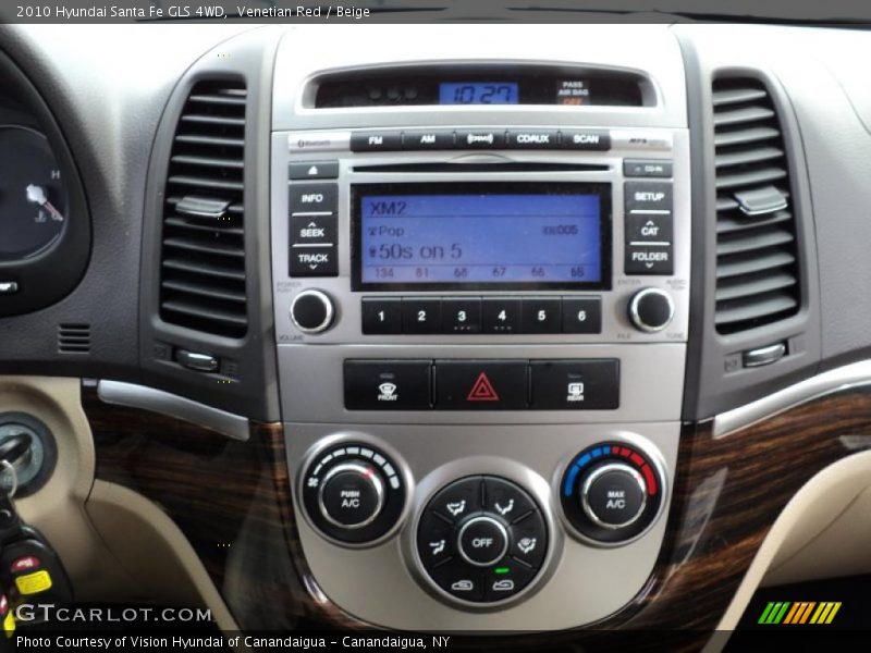 Venetian Red / Beige 2010 Hyundai Santa Fe GLS 4WD