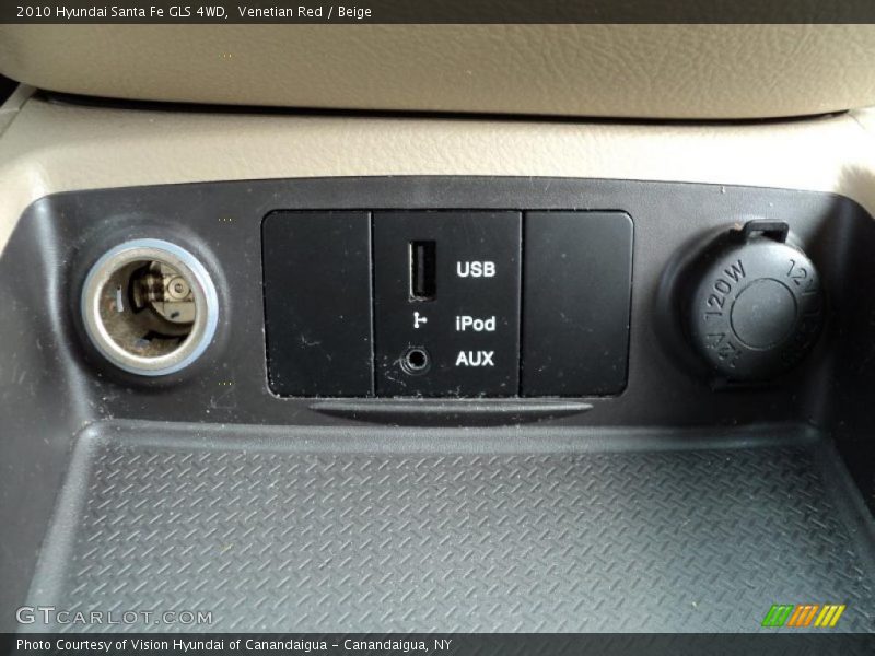 Venetian Red / Beige 2010 Hyundai Santa Fe GLS 4WD
