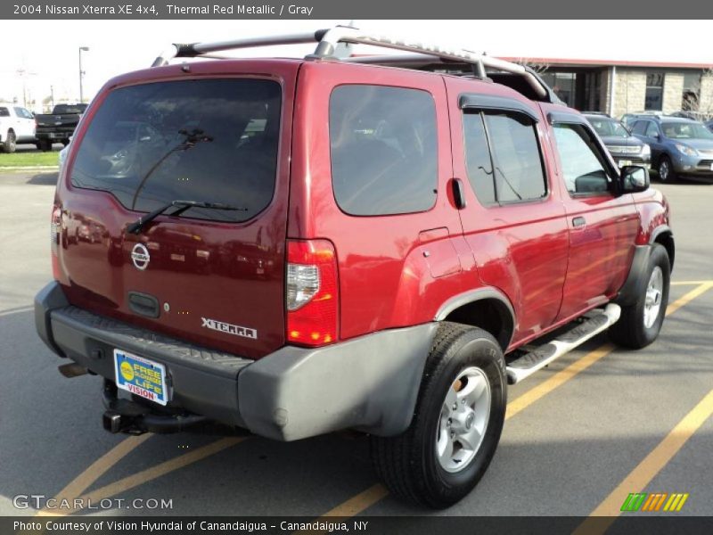 Thermal Red Metallic / Gray 2004 Nissan Xterra XE 4x4