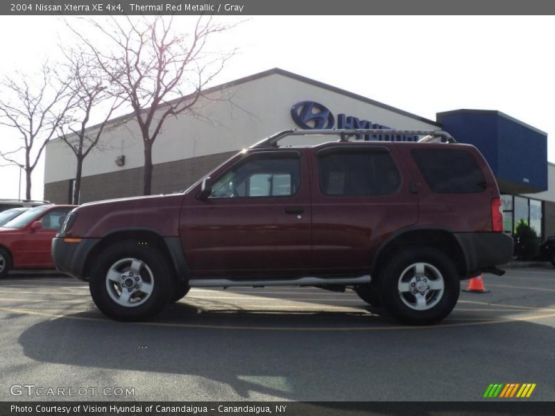 Thermal Red Metallic / Gray 2004 Nissan Xterra XE 4x4