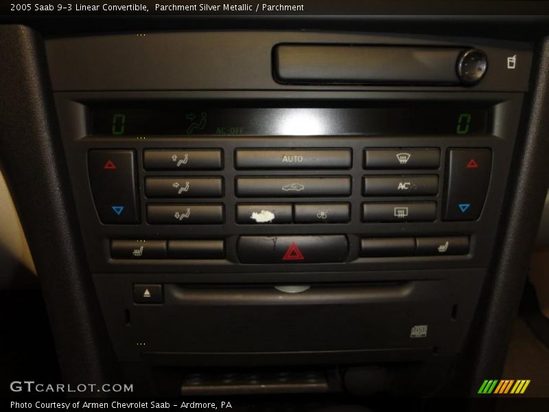 Controls of 2005 9-3 Linear Convertible