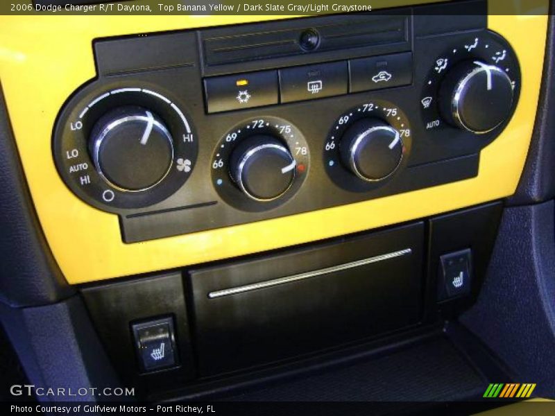 Top Banana Yellow / Dark Slate Gray/Light Graystone 2006 Dodge Charger R/T Daytona