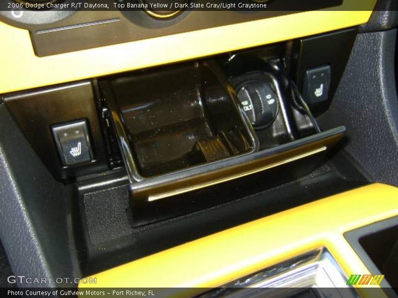 Top Banana Yellow / Dark Slate Gray/Light Graystone 2006 Dodge Charger R/T Daytona