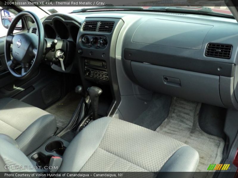 Thermal Red Metallic / Gray 2004 Nissan Xterra XE 4x4