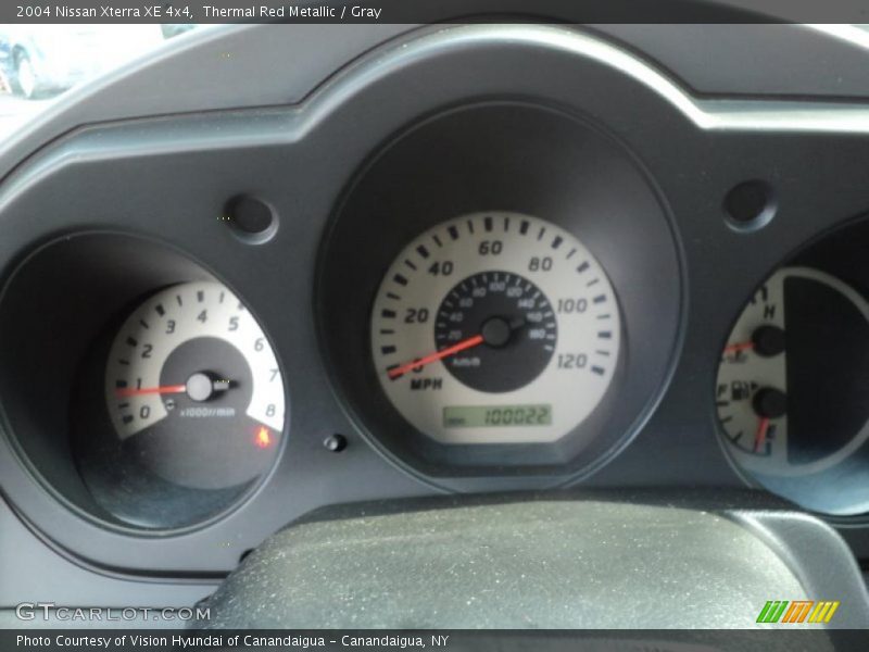 Thermal Red Metallic / Gray 2004 Nissan Xterra XE 4x4