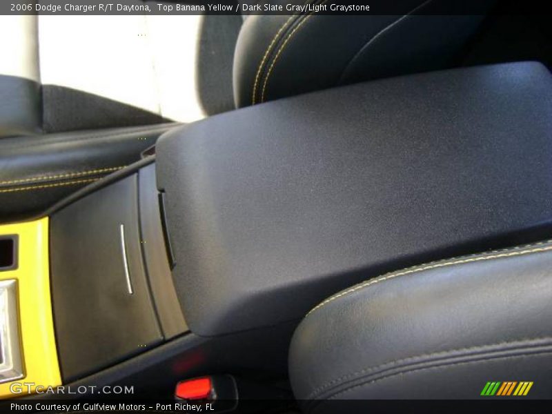 Top Banana Yellow / Dark Slate Gray/Light Graystone 2006 Dodge Charger R/T Daytona