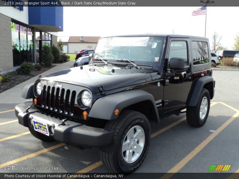 Black / Dark Slate Gray/Medium Slate Gray 2010 Jeep Wrangler Sport 4x4