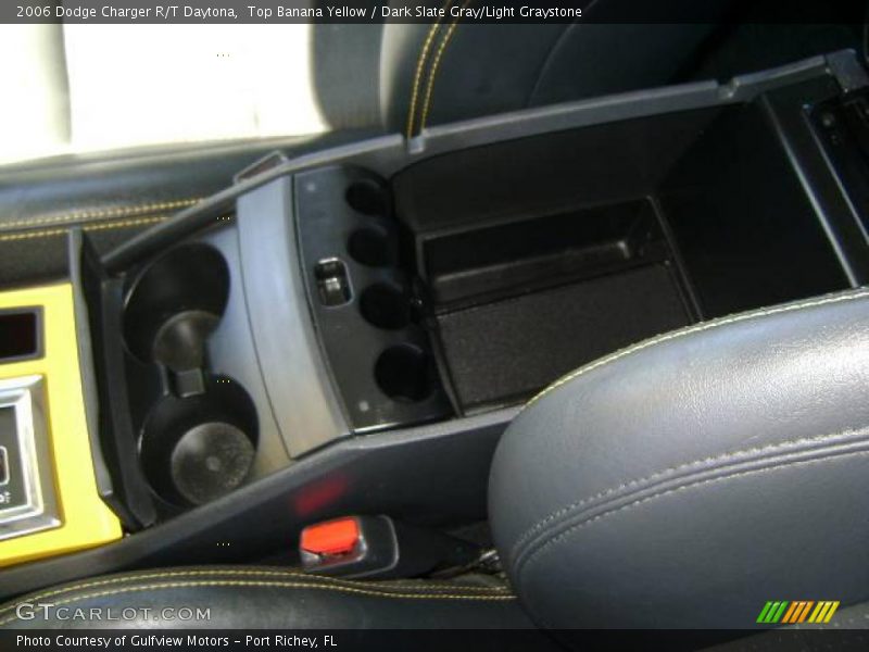 Top Banana Yellow / Dark Slate Gray/Light Graystone 2006 Dodge Charger R/T Daytona