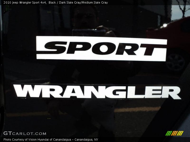 Black / Dark Slate Gray/Medium Slate Gray 2010 Jeep Wrangler Sport 4x4
