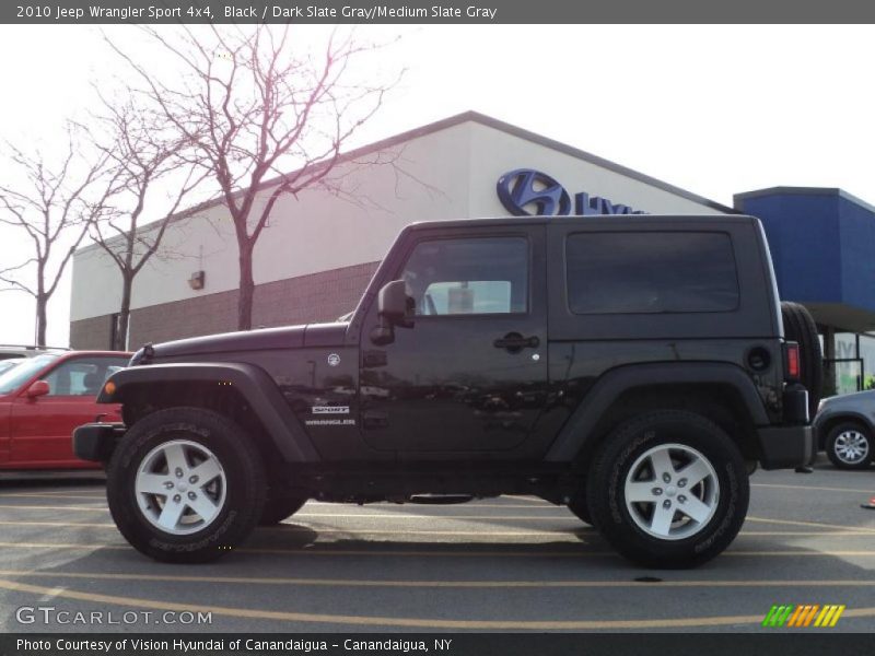 Black / Dark Slate Gray/Medium Slate Gray 2010 Jeep Wrangler Sport 4x4