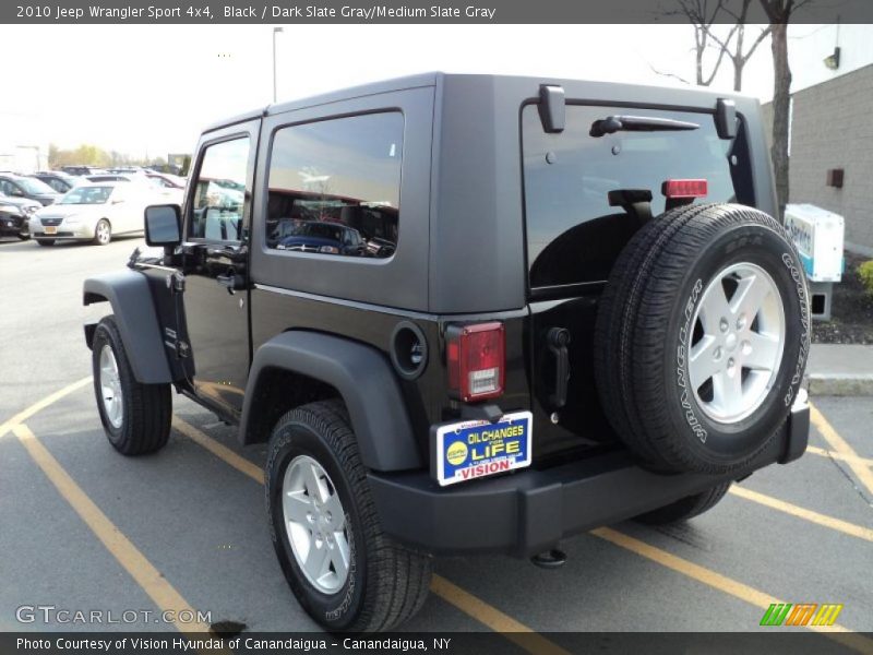 Black / Dark Slate Gray/Medium Slate Gray 2010 Jeep Wrangler Sport 4x4