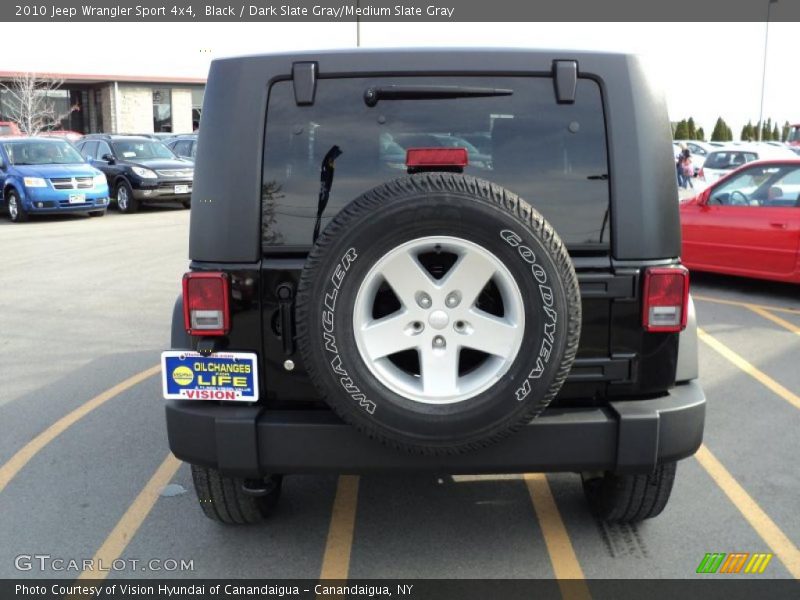 Black / Dark Slate Gray/Medium Slate Gray 2010 Jeep Wrangler Sport 4x4