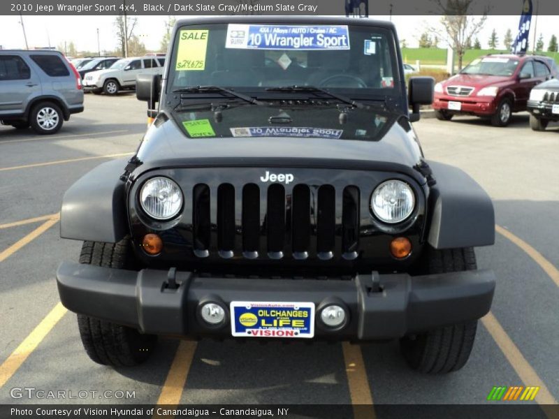 Black / Dark Slate Gray/Medium Slate Gray 2010 Jeep Wrangler Sport 4x4