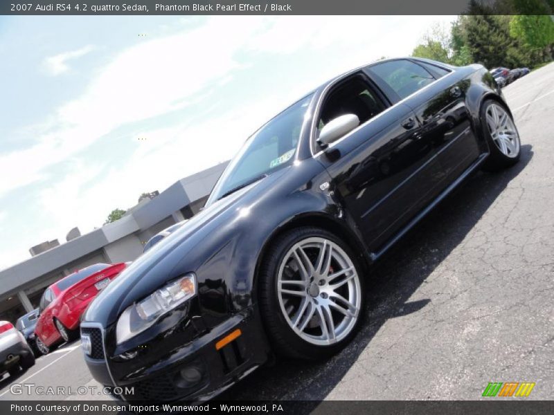 Phantom Black Pearl Effect / Black 2007 Audi RS4 4.2 quattro Sedan