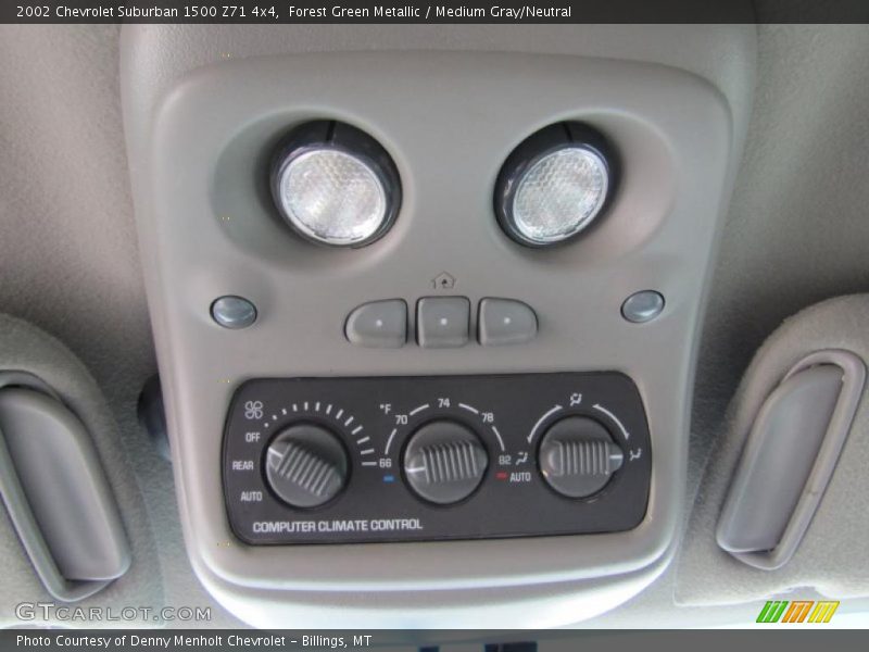 Controls of 2002 Suburban 1500 Z71 4x4