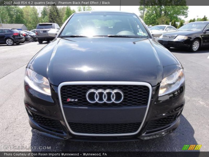 Phantom Black Pearl Effect / Black 2007 Audi RS4 4.2 quattro Sedan