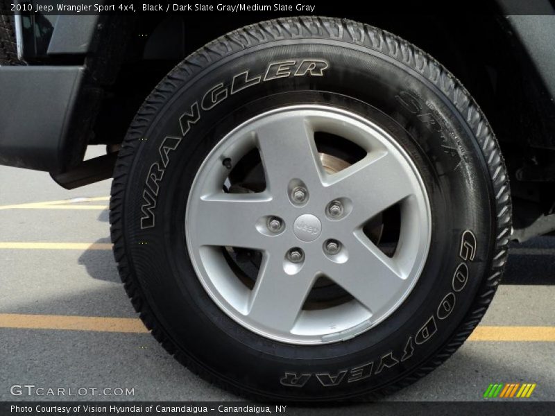 Black / Dark Slate Gray/Medium Slate Gray 2010 Jeep Wrangler Sport 4x4